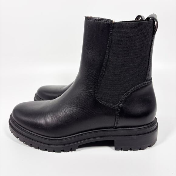 NEW NoBox Madewell The Bradley Chelsea Lug Sole Boots 8 Leather Chunky Pull On - Picture 6 of 9